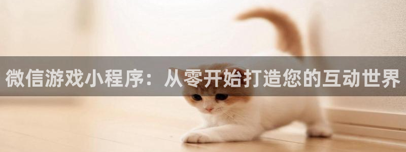 沐鸣2注册首页：微信游戏小程序：从零开始打造您的互动世界
